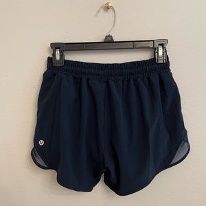 Navy Lululemon Hotty Hot Shorts